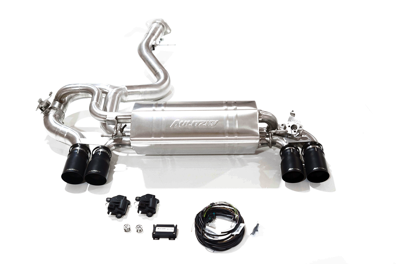 Aulitzky Exhaust | ECE rear silencer with flap control | BMW 1 Series M (E82) 340hp N54