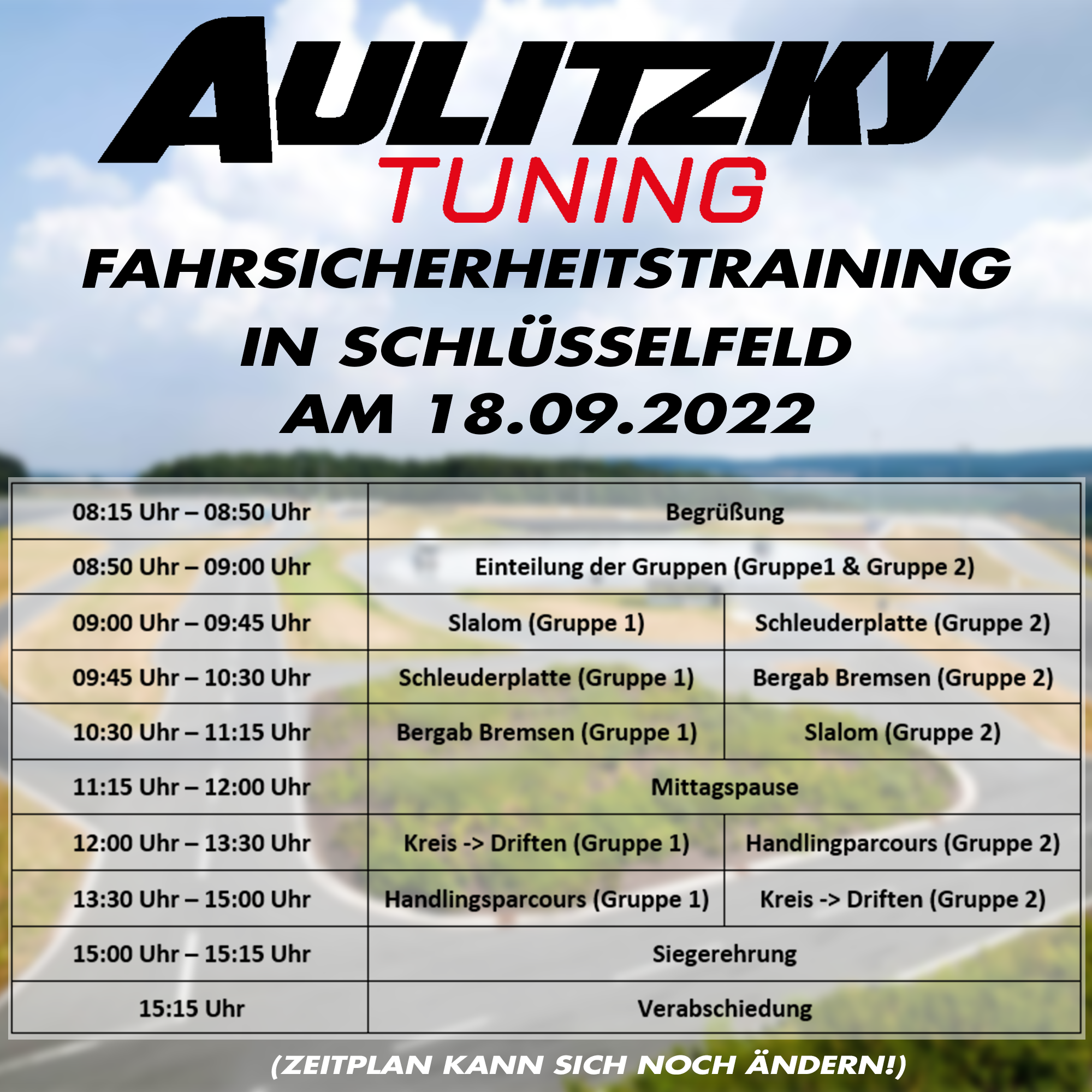Aulitzky Tuning Fahrsicherheitstraining am 18.09.2022