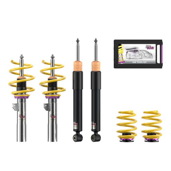 KW V2 Gewindefahrwerk inox | passend für Mini FWD inkl. JCW (F56/F65/F66) | 152200AG | 152200AH