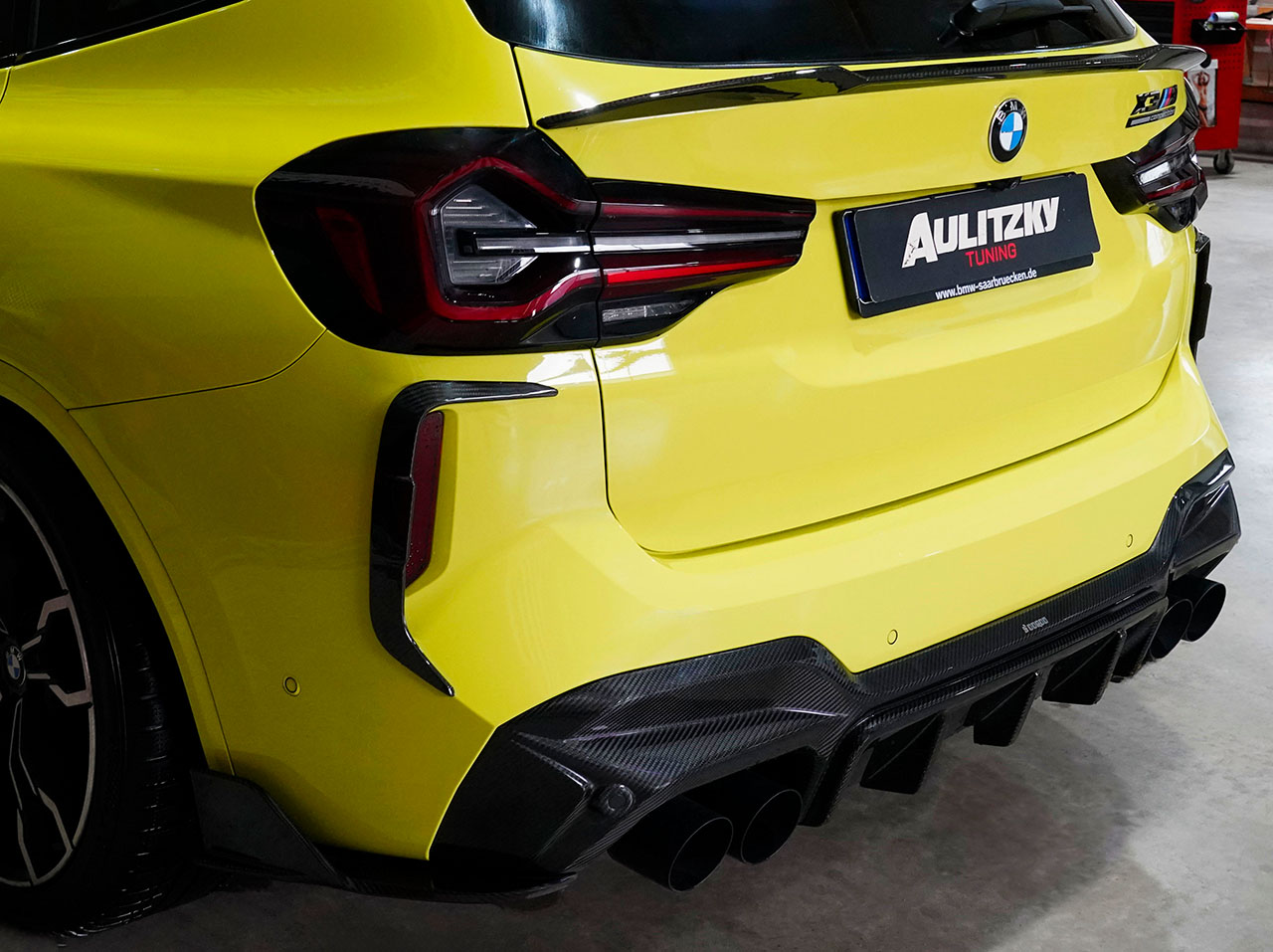 Rear diffuser SOOQOO Carbon | fits BMW X3M incl. Competition (F97) S58 | Aulitzky Tuning