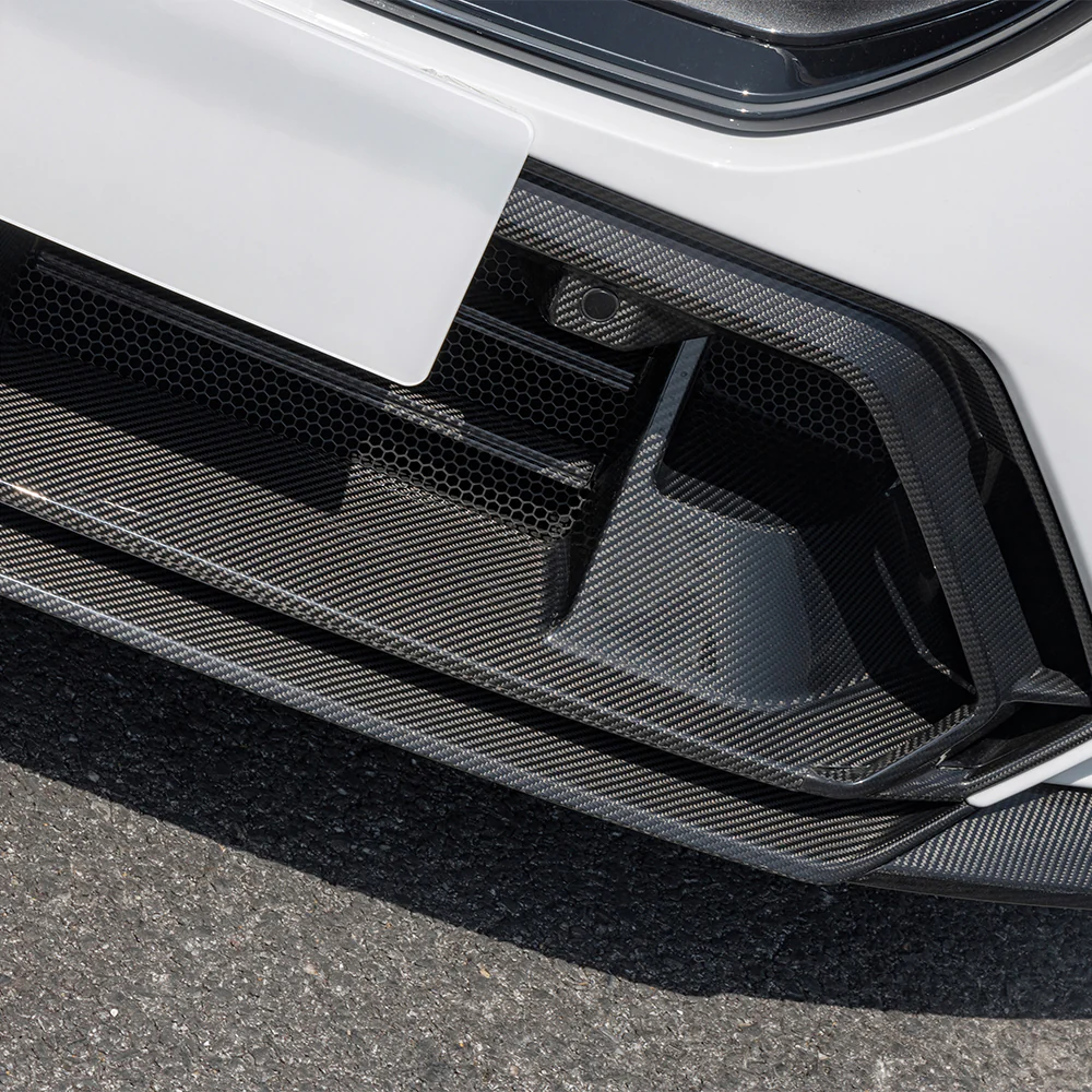 Front bumper insert Carbon with slats | fits BMW M5 (G90/G99) S68 | Aulitzky Tuning