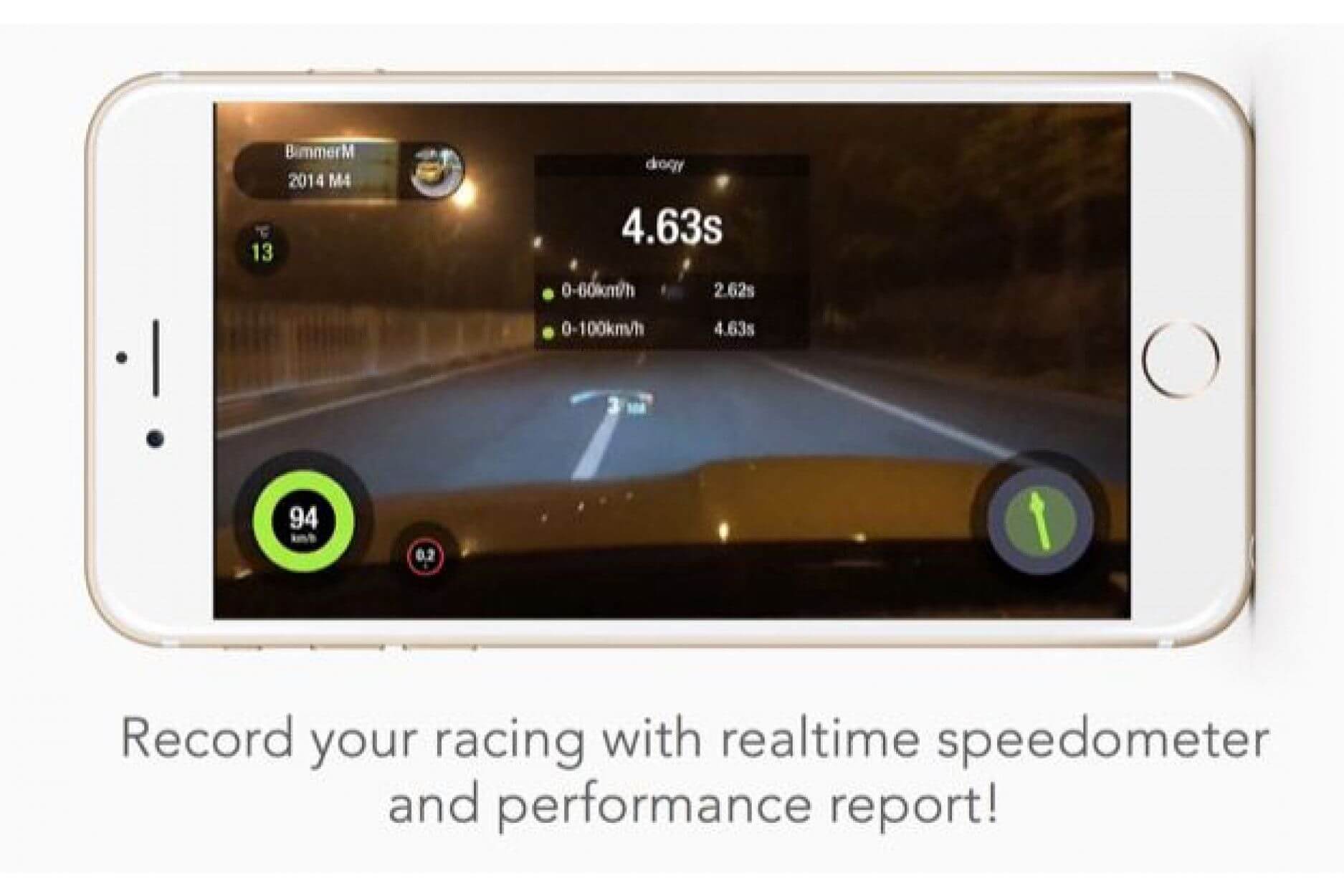 DRAGY DRG70 | GPS Performance Meter Leistungsmesser inkl. Handyhalterung