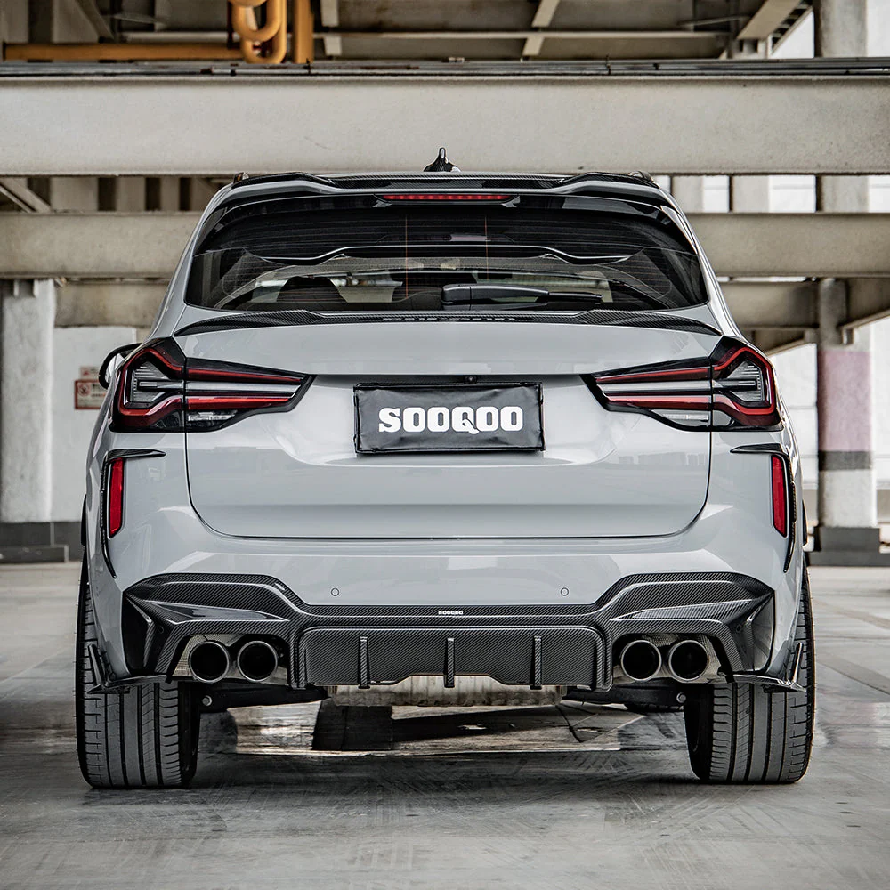 Rear diffuser SOOQOO Carbon | fits BMW X3M incl. Competition (F97) S58 | Aulitzky Tuning