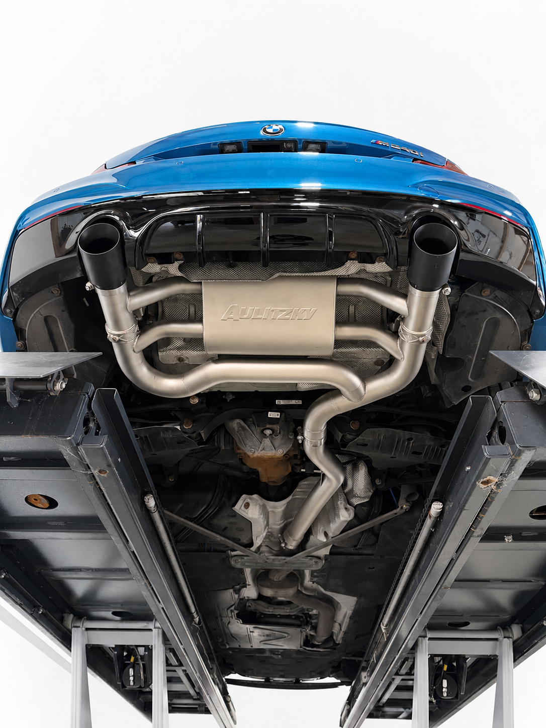 Aulitzky Exhaust | ECE exhaust system 3" (76mm) from OPF with flap control | fits BMW M140i/M240i/340i/440i (F-series) | PRE ORDER