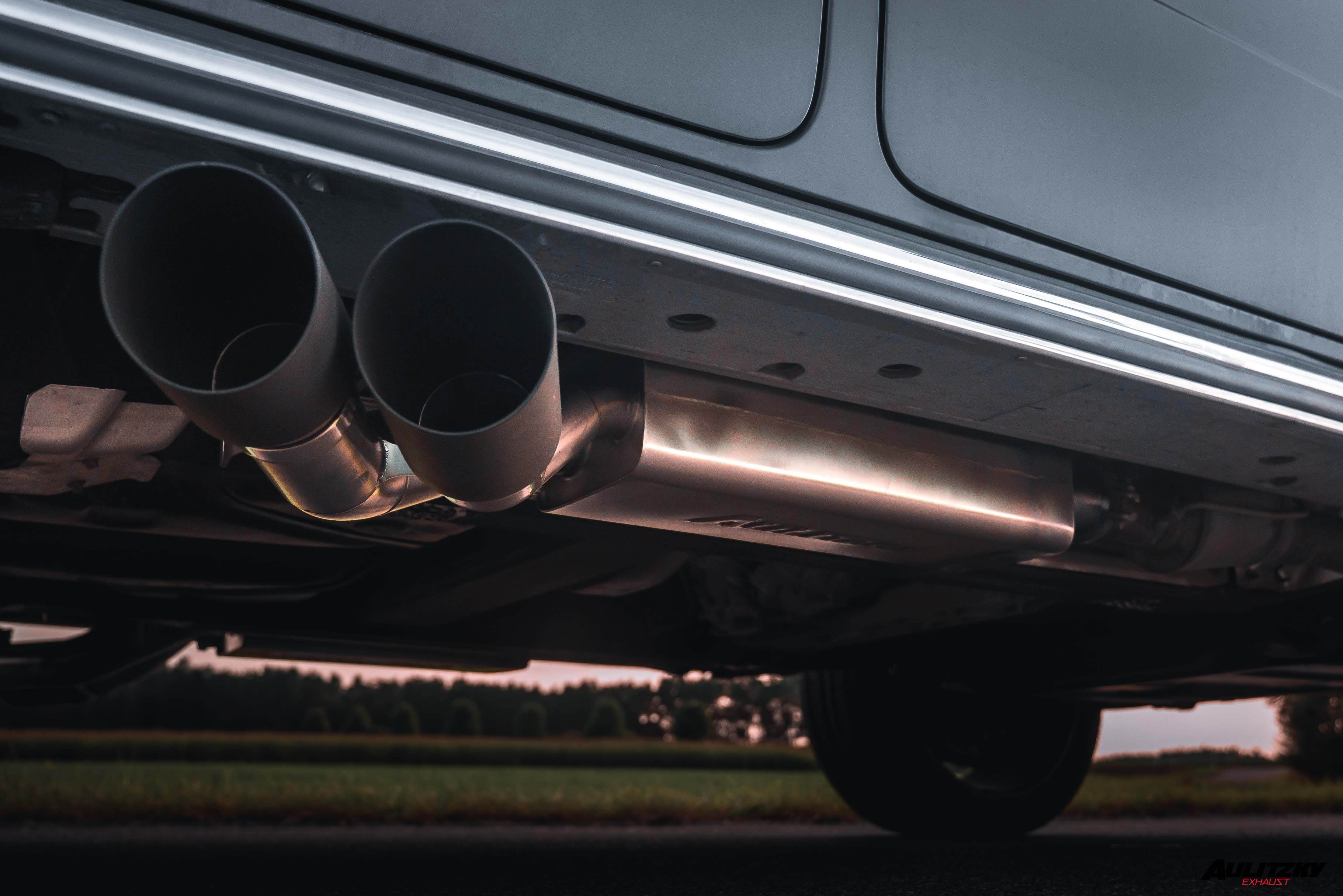 Aulitzky Exhaust | ECE Abgasanlage 3" (76mm) ab OPF mit Klappensteuerung | Mercedes-Benz G-Klasse G63 AMG (W463) 585PS