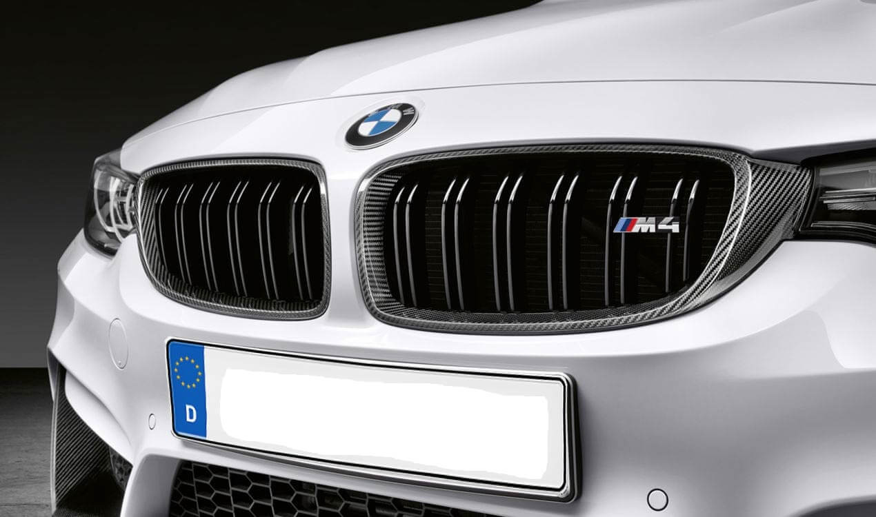 BMW M Performance | Front Trim Grille Carbon Set | BMW M4 (F82/F83) | 51712456325 | 51712456326