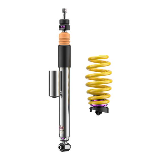 KW | V3 Gewindefahrwerk inox | Audi S4/S5 quattro B9 (8W5/F5A) VA:50mm | 352100BT | 352100BV