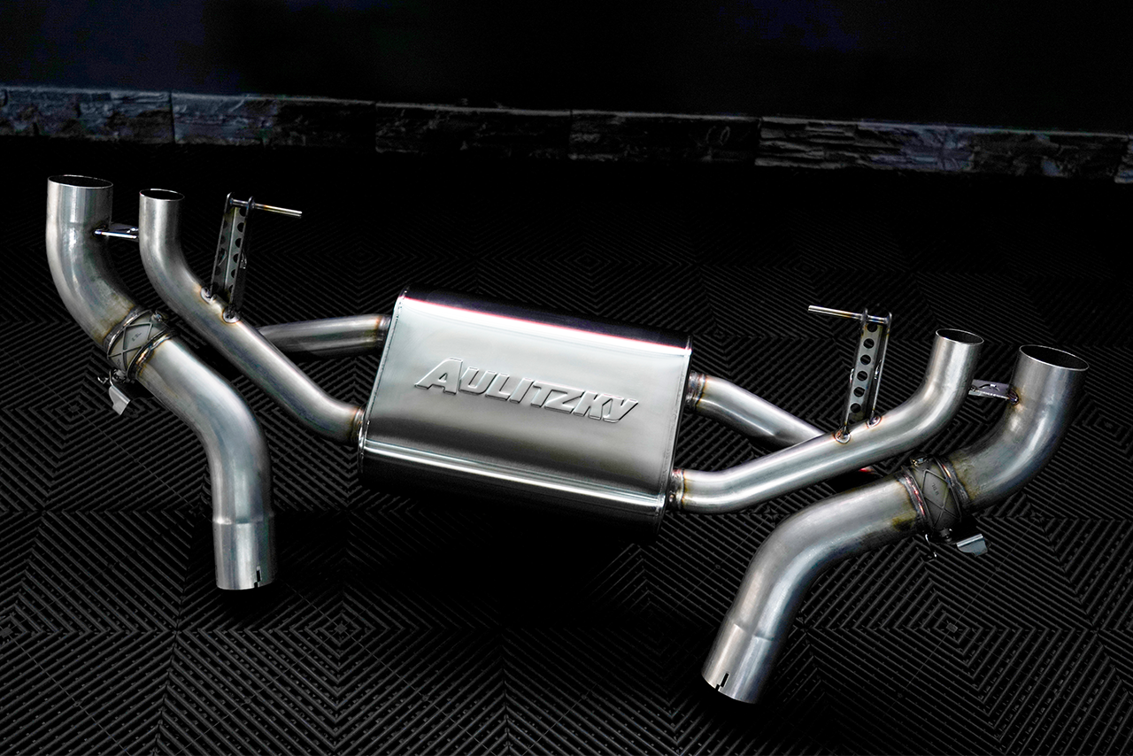 Aulitzky Exhaust | ECE Abgasanlage ab Kat/OPF mit Klappensteuerung | passend für BMW M8 inkl. Competition (F92) S63