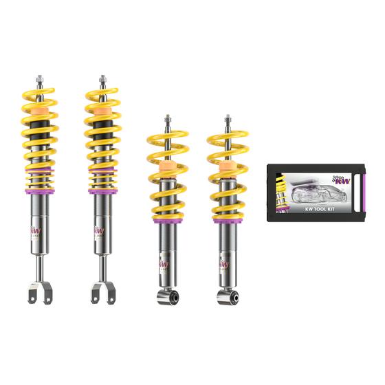 KW | V1 Gewindefahrwerk inox | Audi RS6/Plus quattro C5/B5 | 10210053