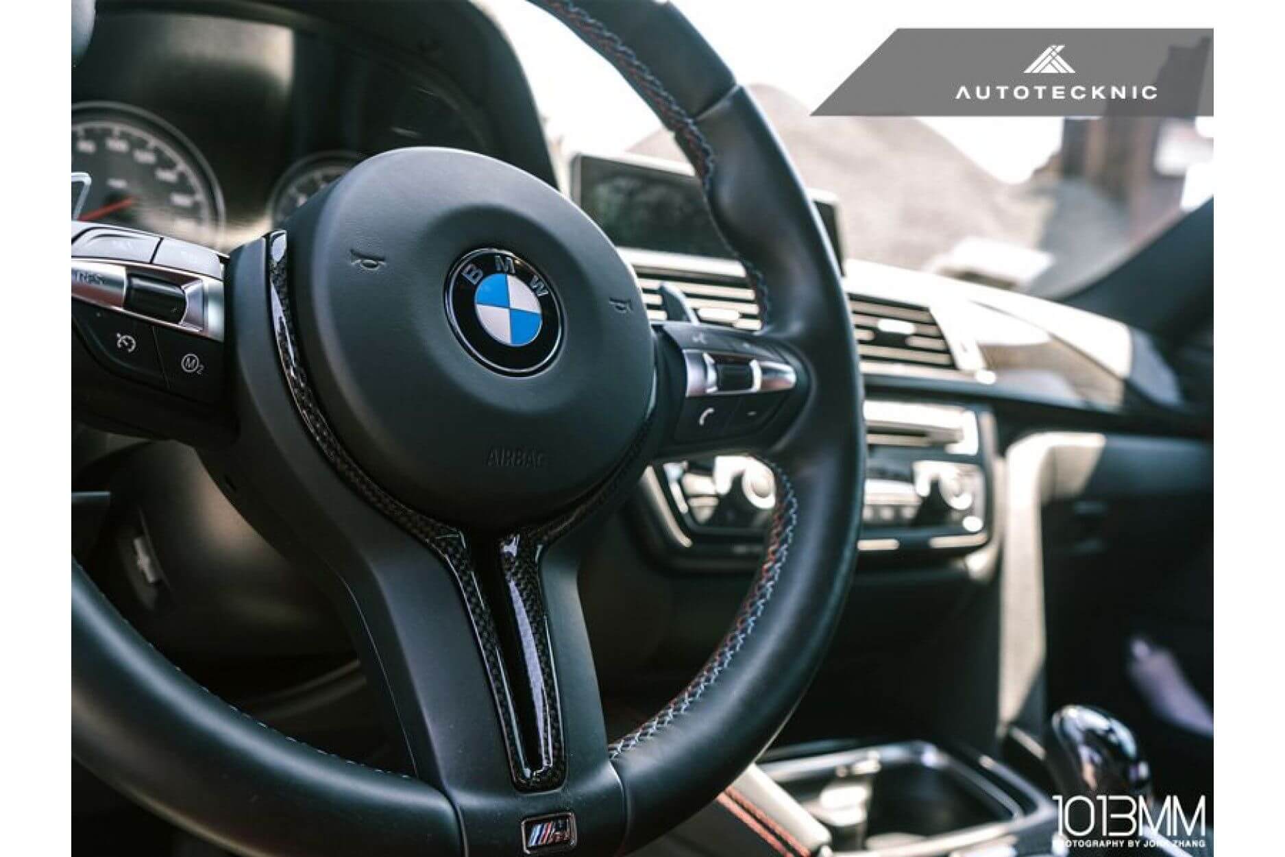 AutoTecknic | Carbon-Lenkrad-Dekorblende | BMW M2/M3/M4/M5/M6/X5M/X6M inkl. Competition/CS/GTS (F-Serie)