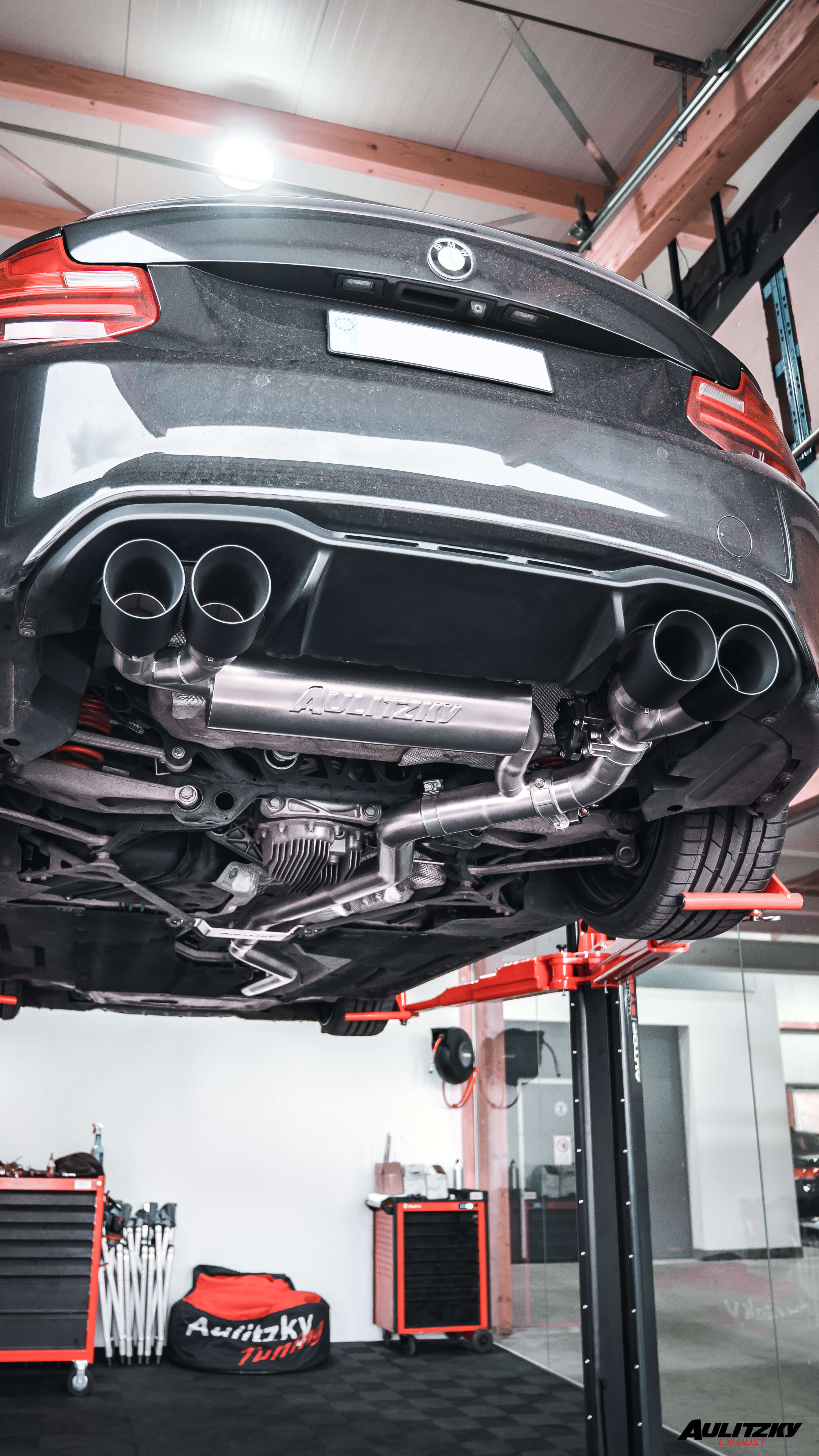 Aulitzky Exhaust  | BMW M2 | F87 | 3,0 Edelstahl Klappenabgasanlage ab KAT | TÜV
