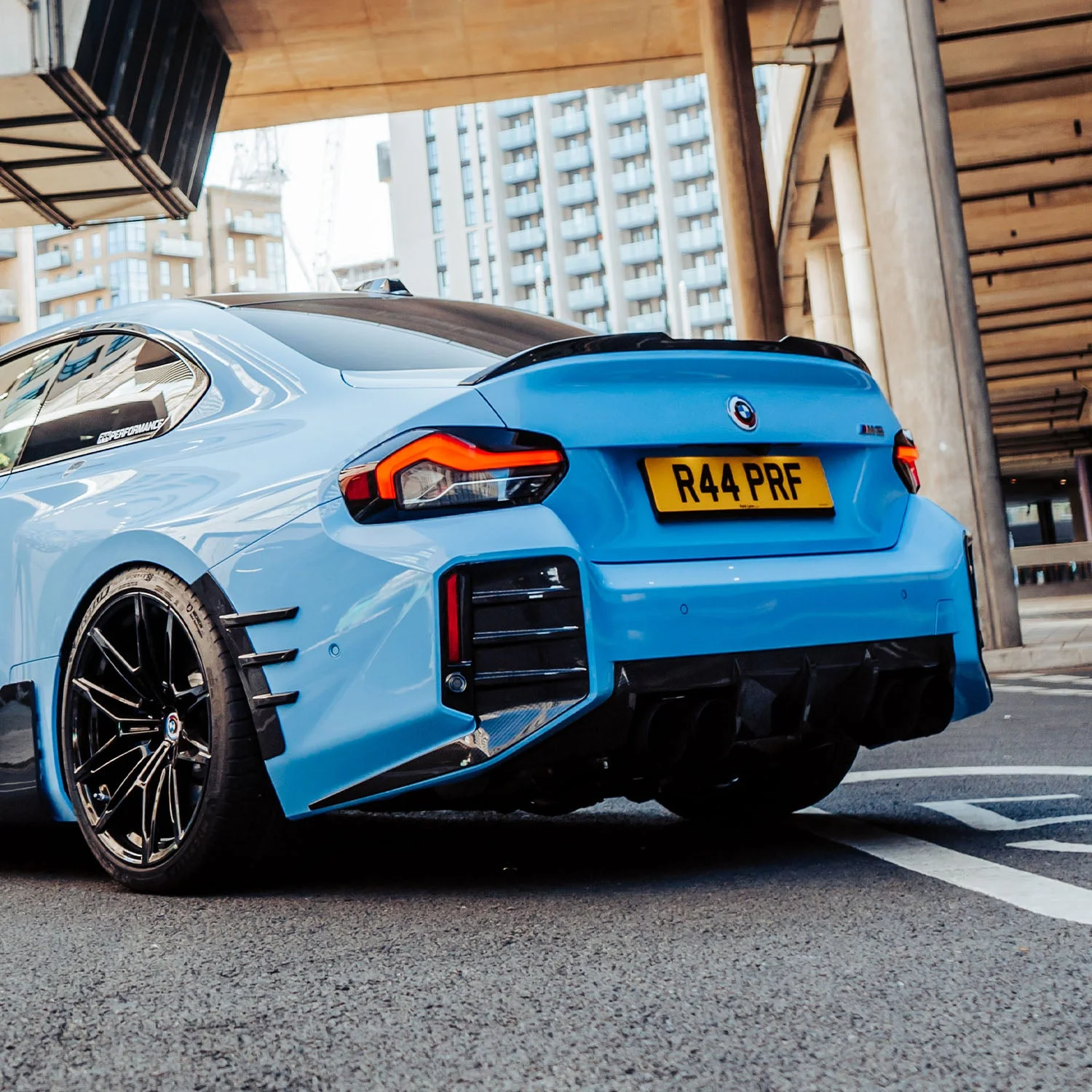 Heckstoßstangen-Einsätze Carbon | passend für BMW M2 (G87) S58 | Aulitzky Tuning