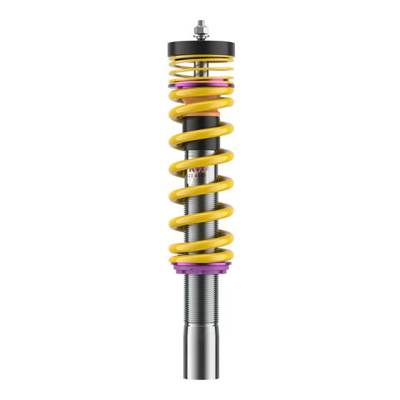 KW | V3 Gewindefahrwerk inox | Audi S4/S5 quattro B9 (8W5/F5A) VA:50mm | 352100BT | 352100BV