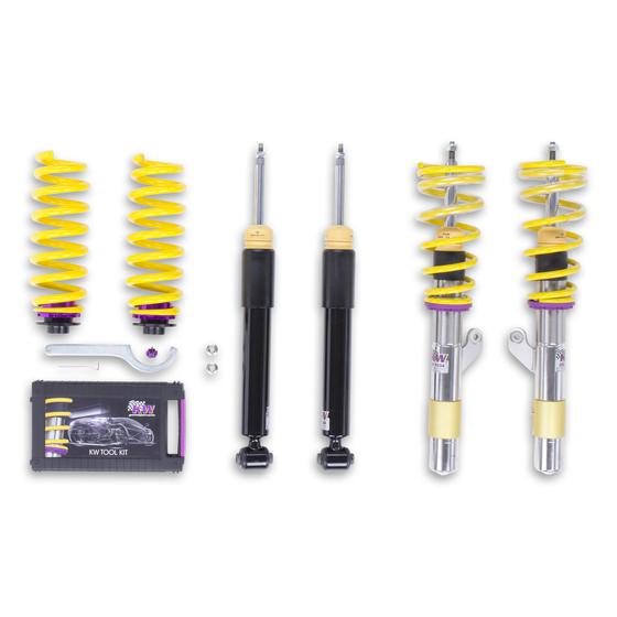 KW V2 Gewindefahrwerk inox | passend für BMW 1er/2er/3er/4er RWD (F20/F21/F22/F23/F30/F32) | 1522000F | 1522000G