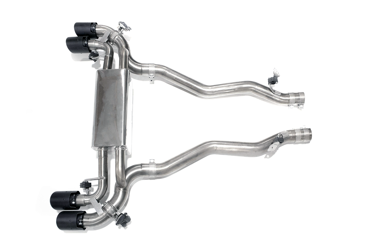 Aulitzky Exhaust | ECE exhaust system from catalytic converter/OPF with flap control | BMW M5/M8 incl. Competition/CS (F90/F92) S63