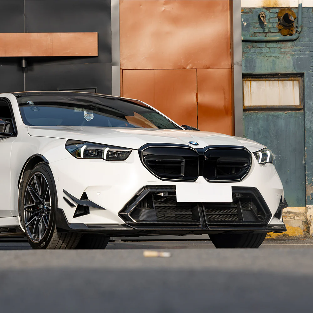 Front bumper insert Carbon with slats | fits BMW M5 (G90/G99) S68 | Aulitzky Tuning