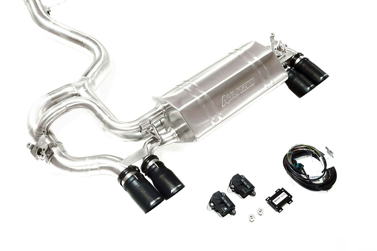 Aulitzky Exhaust | ECE rear silencer with flap control | BMW 1 Series M (E82) 340hp N54