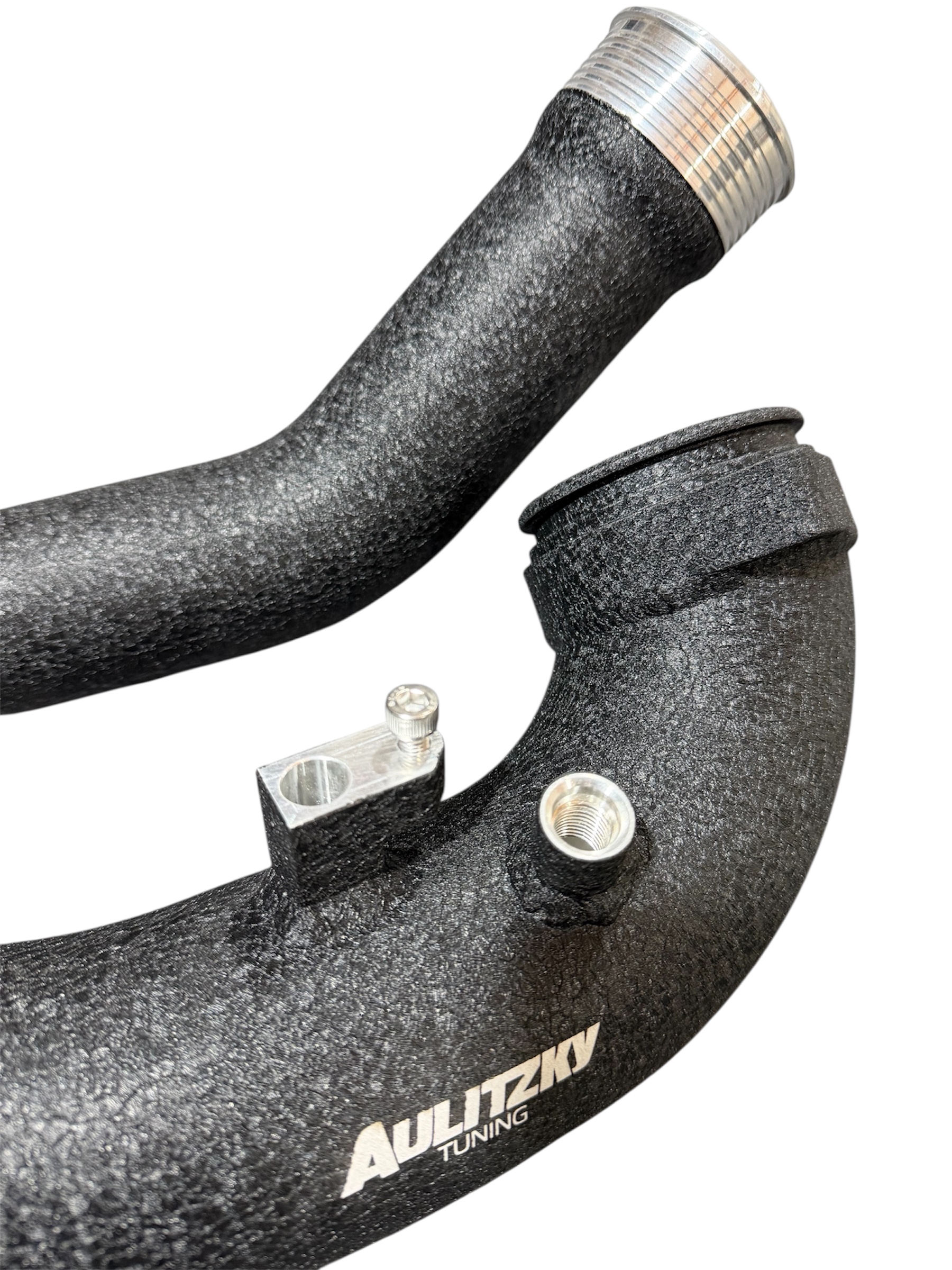 Charge Pipe Aluminium schwarz | passend für BMW M340i/M440i/M40i (G20/G28/G21/G22/G26/G29) B58.3 | Aulitzky Tuning