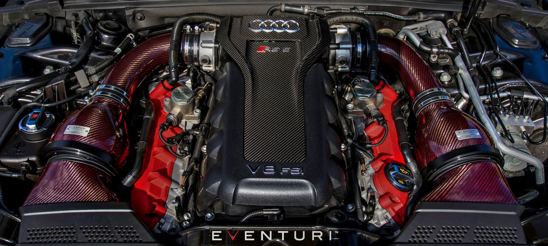 Eventuri Carbon Kevlar Motorabdeckung für Audi RS4 RS5