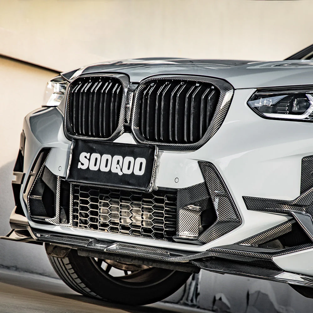 Front spoiler SOOQOO Carbon | fits BMW X3M/X4M incl. Competition (F97/F98) LCI S58 | Aulitzky Tuning