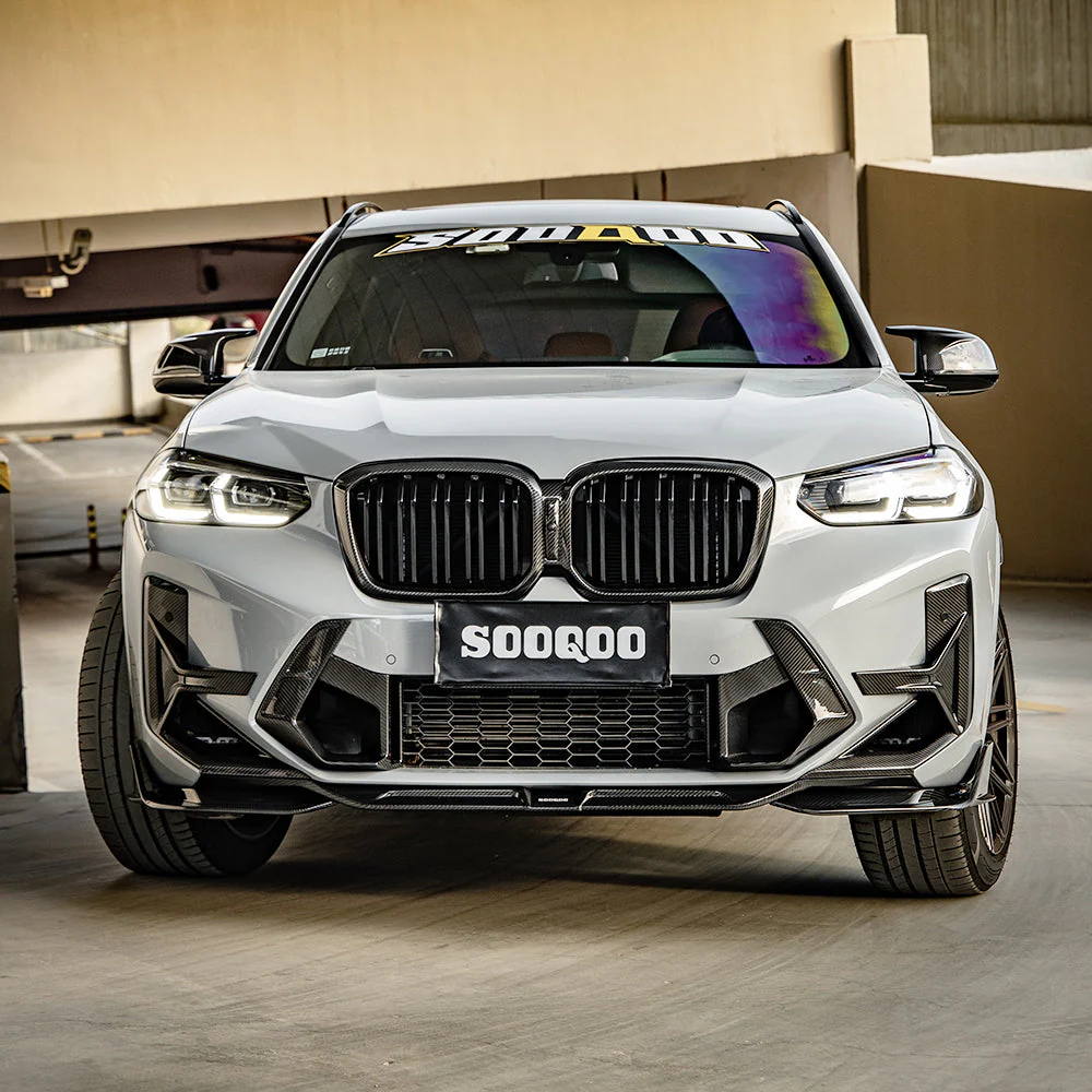 Front spoiler SOOQOO Carbon | fits BMW X3M/X4M incl. Competition (F97/F98) LCI S58 | Aulitzky Tuning