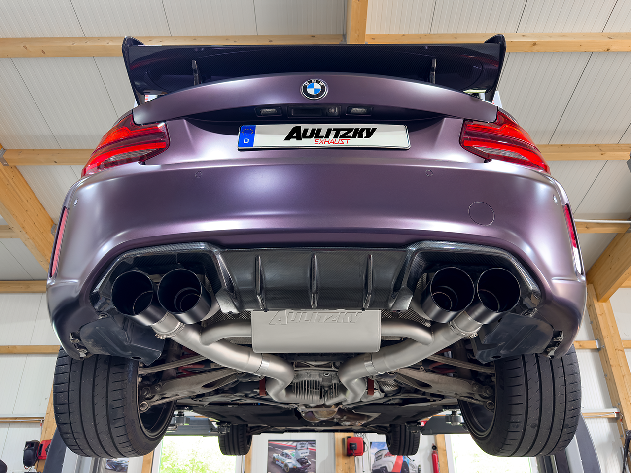 Aulitzky Exhaust | ECE flap exhaust system 3" (76mm) from OPF | BMW M2 Competition/CS (F87) S55