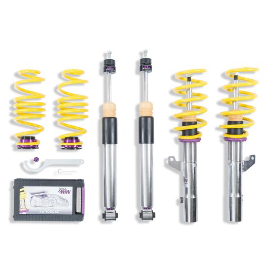 KW | V3 Gewindefahrwerk inox | Audi A3/S3 quattro 8V | 3521000M | 3521000T