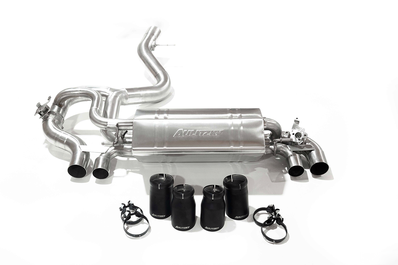 Aulitzky Exhaust | ECE rear silencer with flap control | BMW 1 Series M (E82) 340hp N54