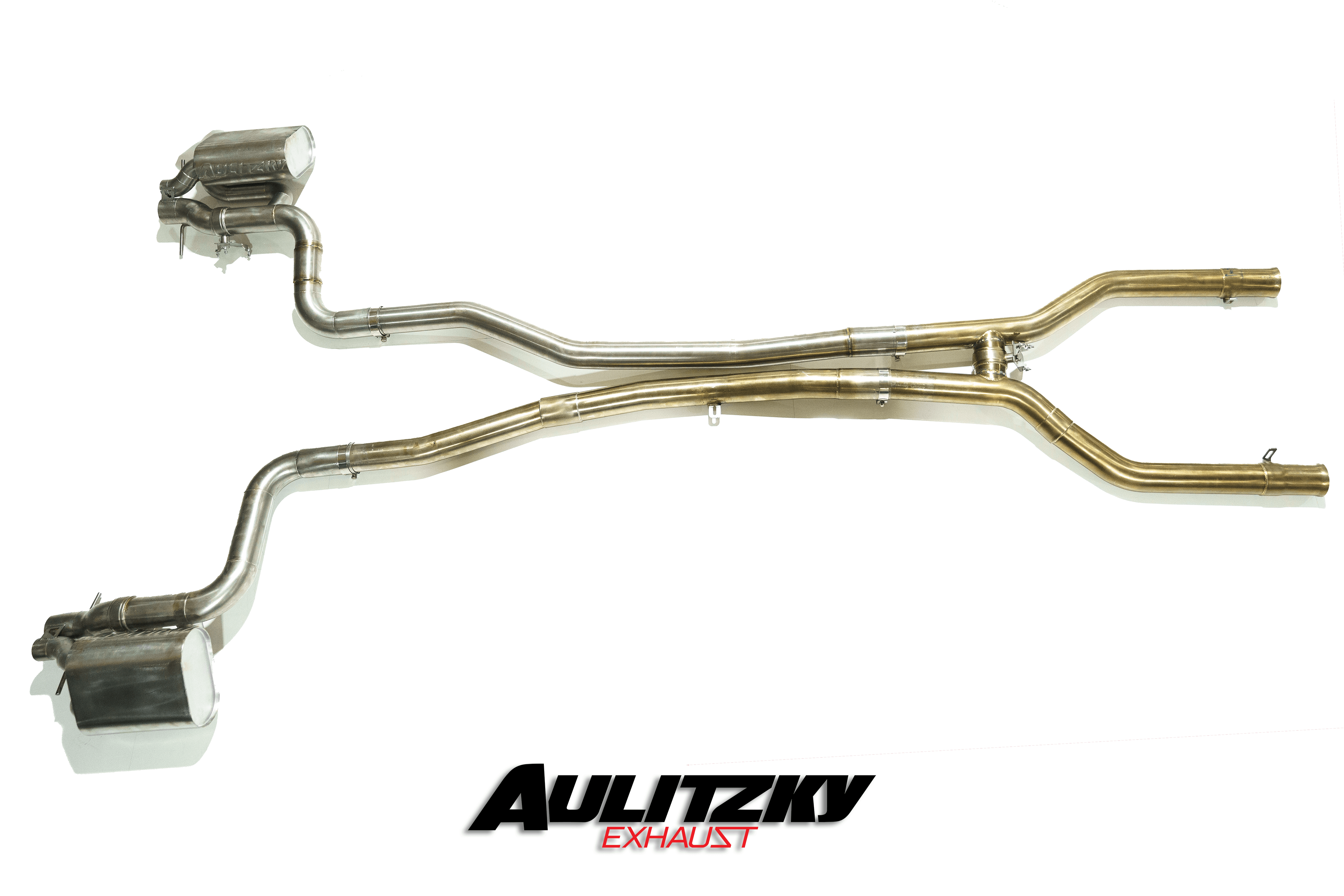 Aulitzky Exhaust | ECE Abgasanlage 3" (76mm) ab OPF mit Klappensteuerung | Mercedes-Benz C-Klasse C43 AMG (W205/S205/C205)