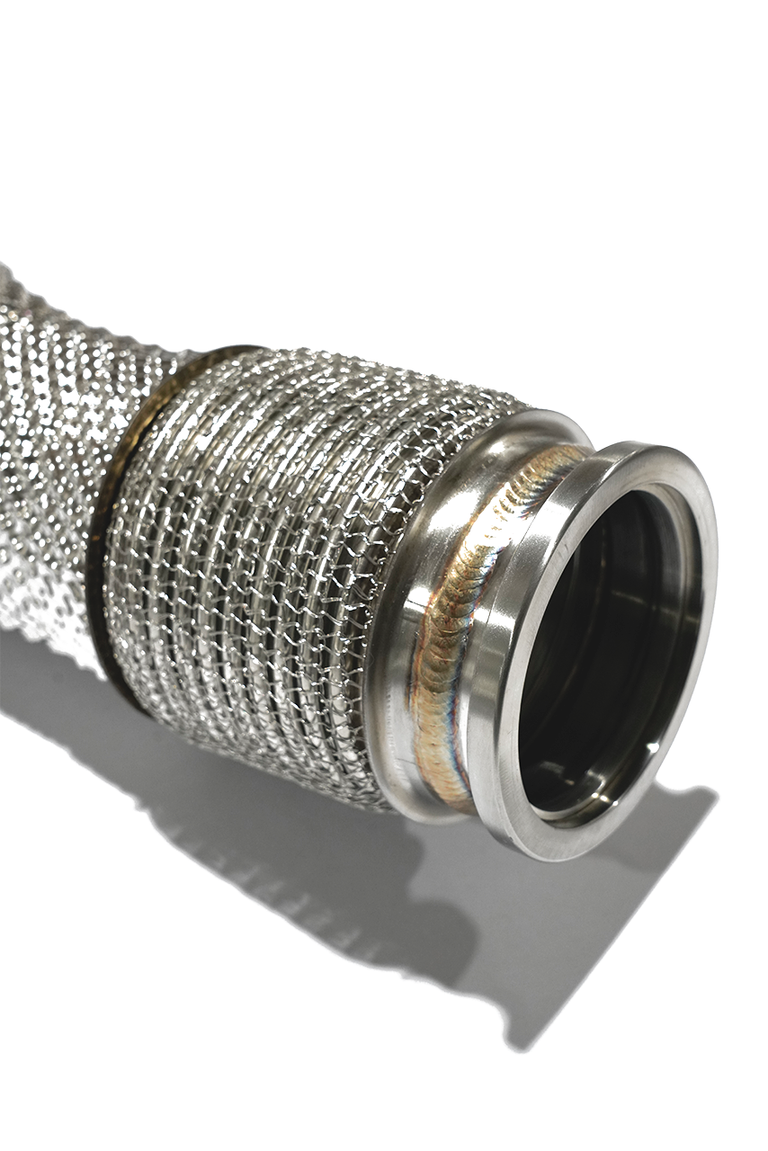 Aulitzky Exhaust | Downpipe 3" (76mm) | passend für BMW M5/M8 (F90/F91/F92/F93) S63 | Motorsportartikel