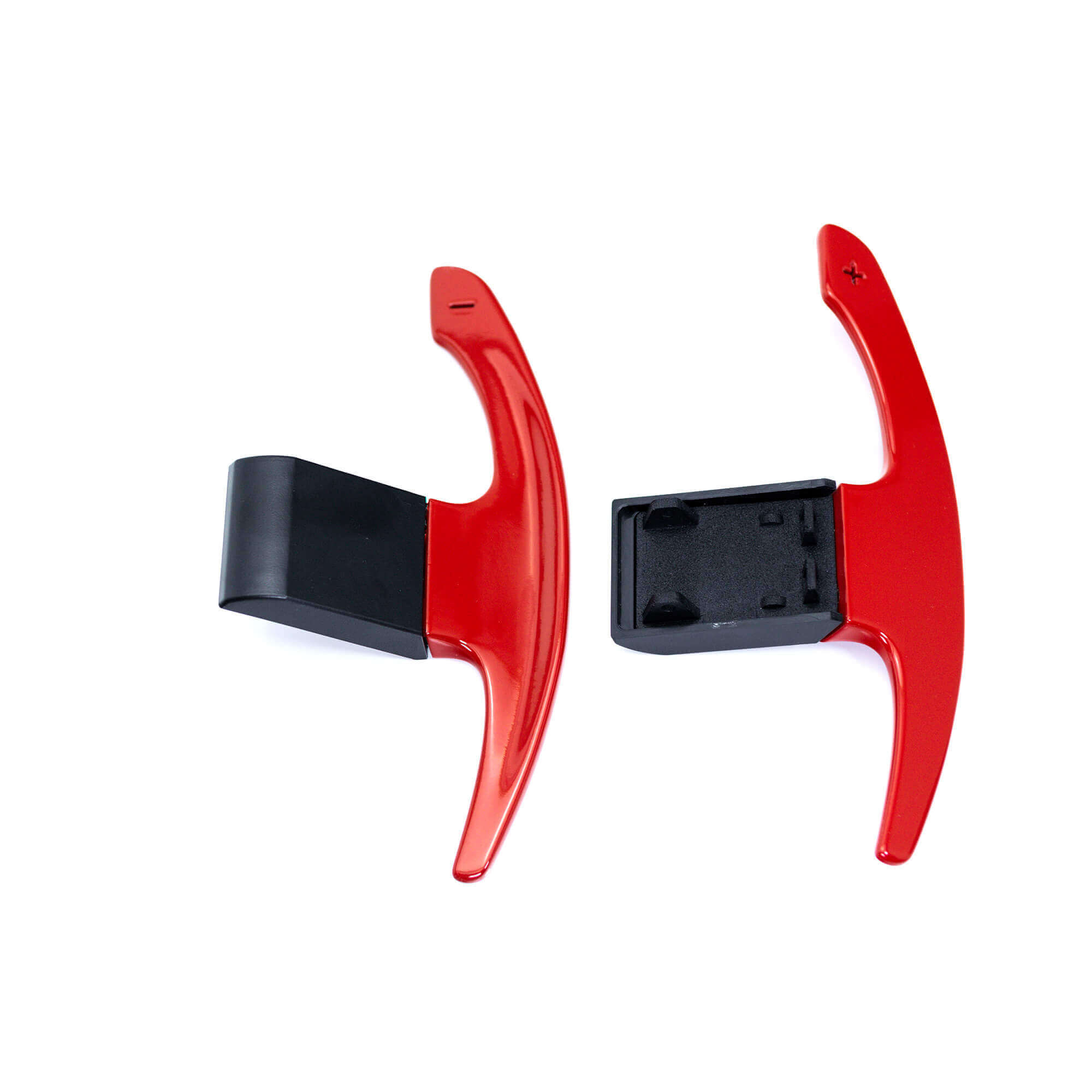 Paddle Shifters - Aluminium Schaltwippen - Rot glänzend, Rot glänzend
