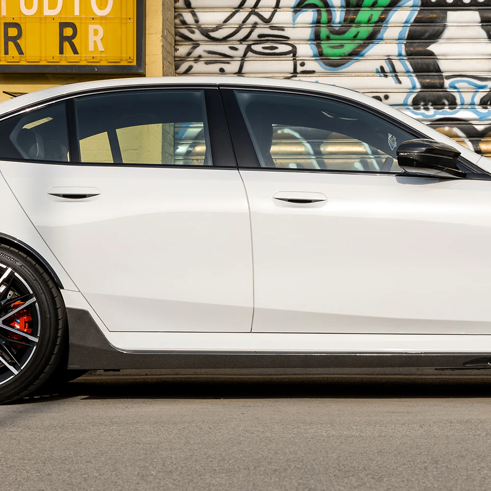 Side skirts with flaps SOOQOO Carbon | fits BMW M5 (G90/G99) S68 | Aulitzky Tuning