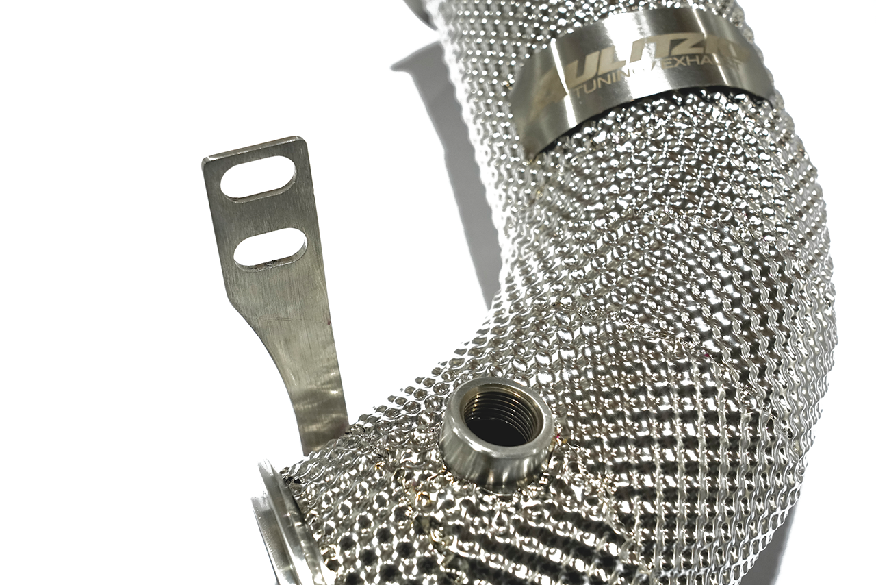 Aulitzky Exhaust | Downpipe 3" (76mm) | passend für BMW M5/M8 (F90/F91/F92/F93) S63 | Motorsportartikel
