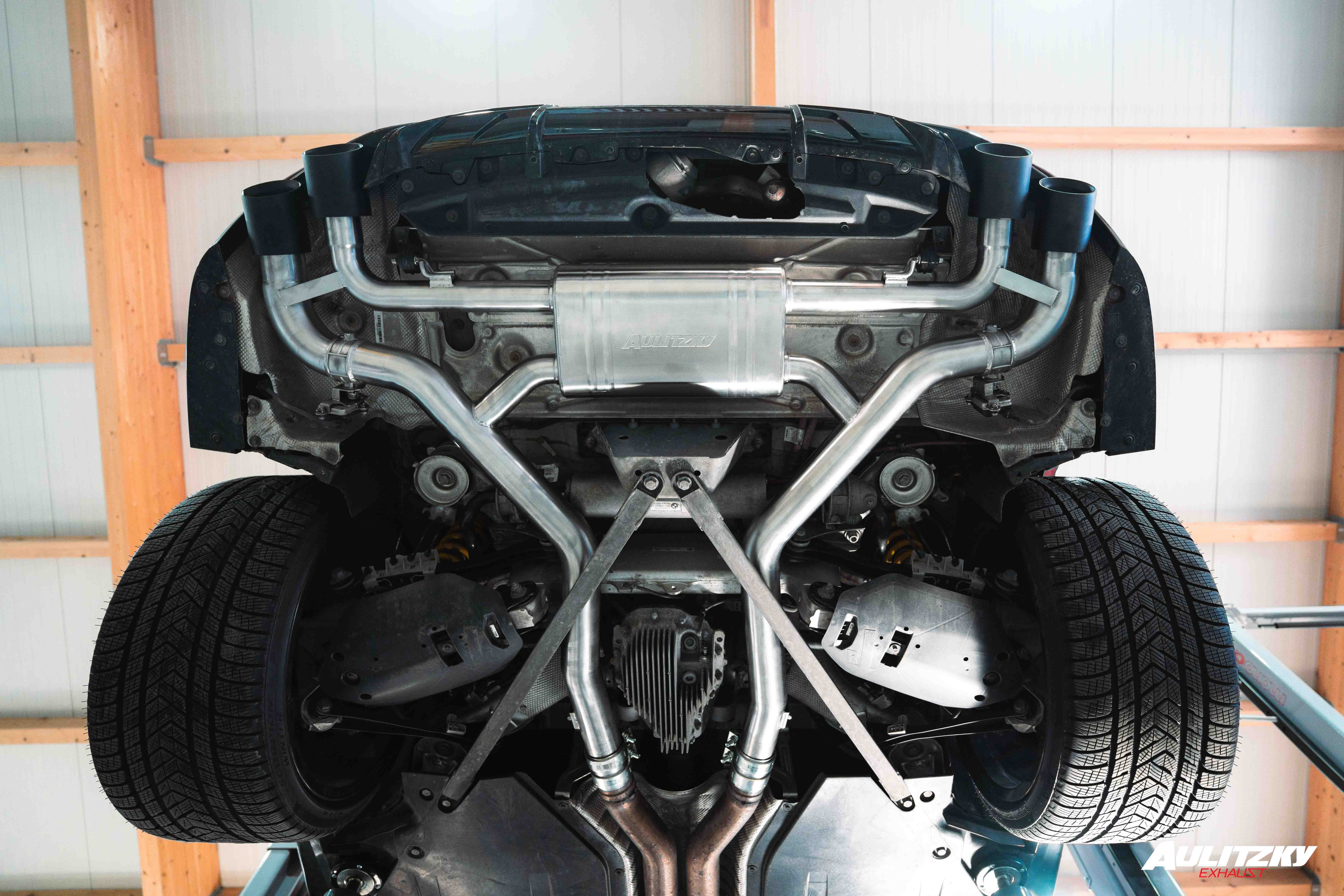 Aulitzky Exhaust | ECE Endschalldämpfer mit Klappensteuerung | BMW X5M/X6M (F95/F96) 600PS