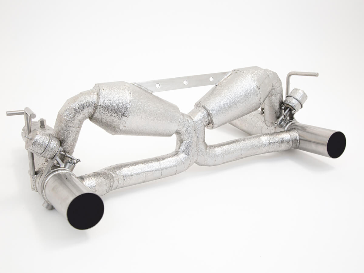 Aulitzky Exhaust | Race Abgasanlage 3" (76mm) mit Klappensteuerung | Ferrari F8 Tributo/Spider 721PS