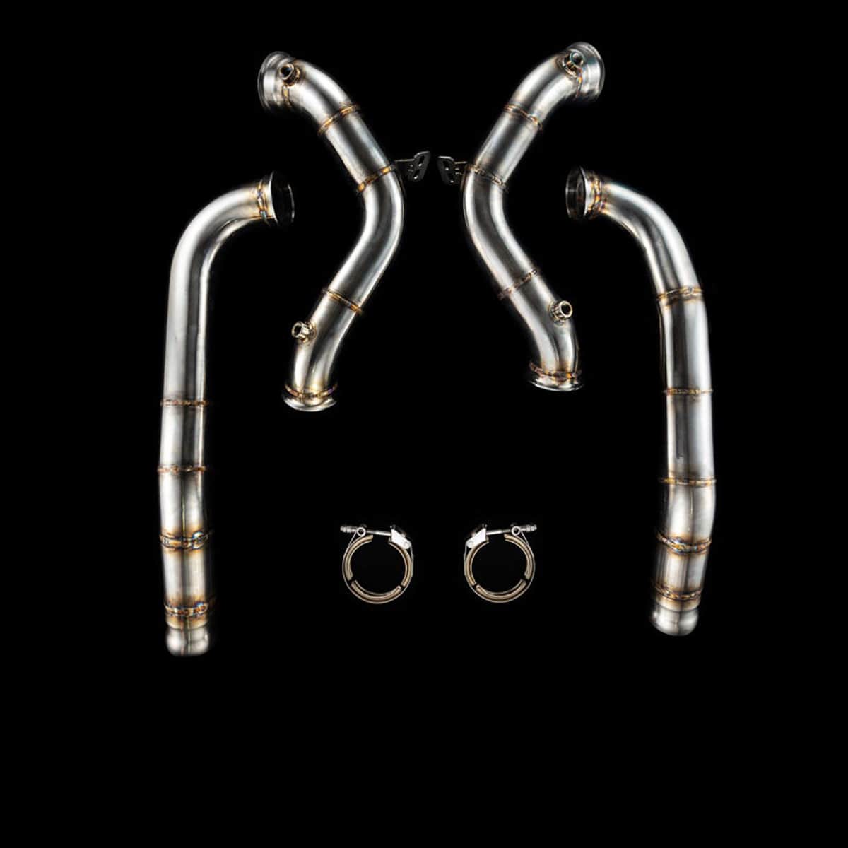 Blackboost | Catless Downpipes 3,5" (89mm) | Mercedes-Benz AMG M178 GT/GTS/GTC/GTR (C190/R190)