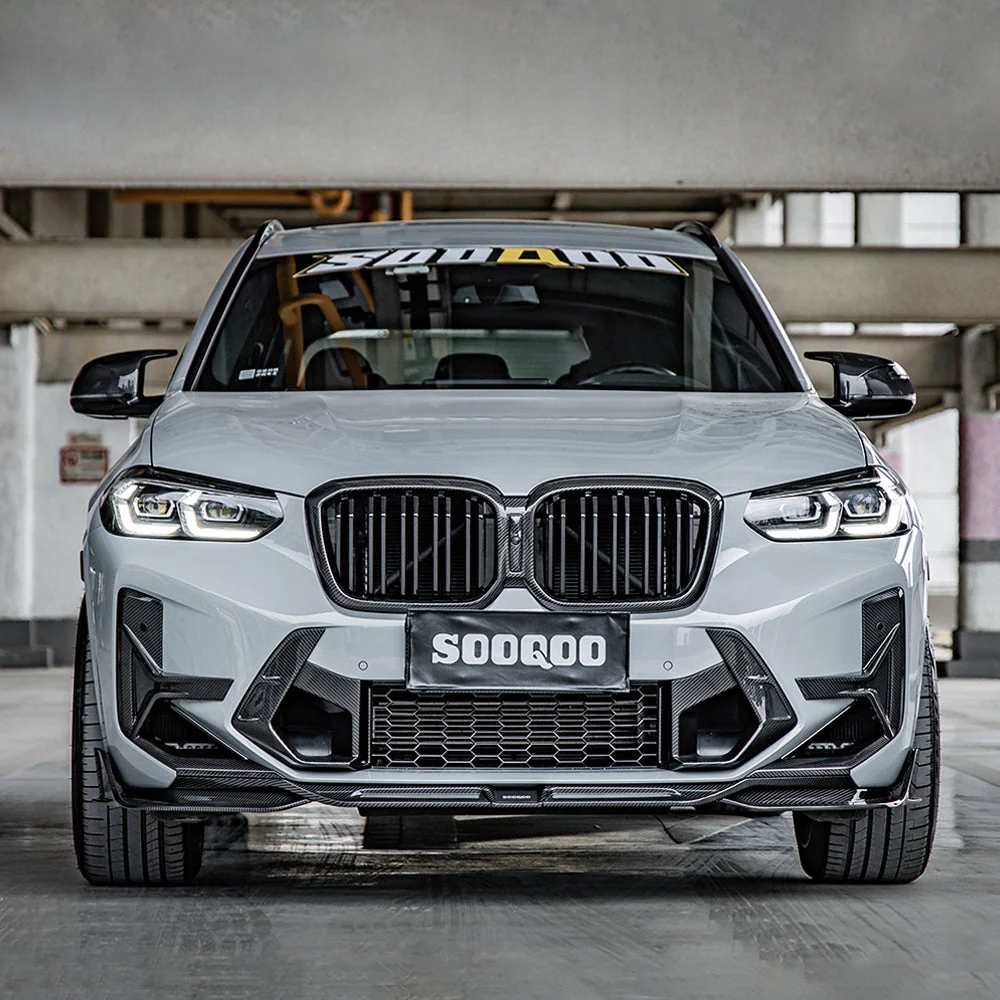 Front spoiler SOOQOO Carbon | fits BMW X3M/X4M incl. Competition (F97/F98) LCI S58 | Aulitzky Tuning